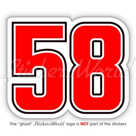 Marco simoncelli adesivo - simoncelli,