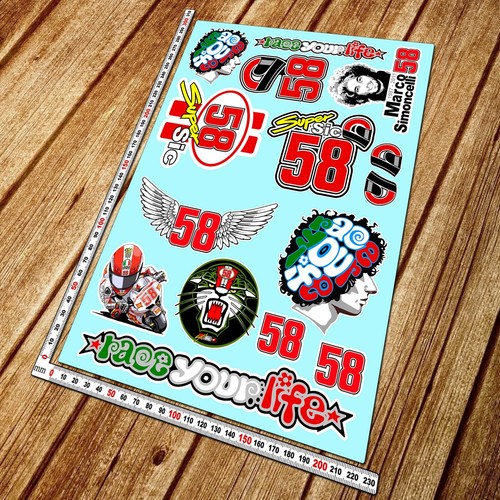 Marco simoncelli stickers - marco,