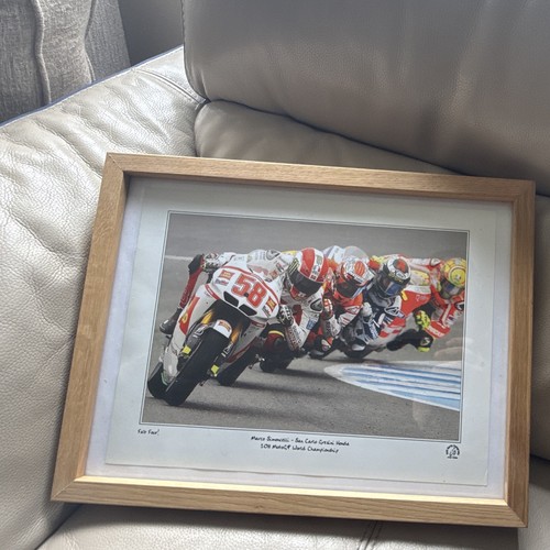Framed marco simoncelli - simoncelli, san